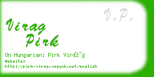 virag pirk business card